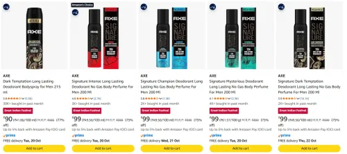 Image of Axe at minimum 72% Discount