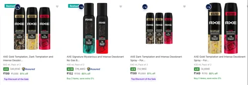 Image of Axe at minimum 81% Discount