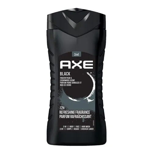 Image of Axe Black 3 In 1 Body, Face & Hair Wash for Men, Long-Lasting Refreshing Frozen Pear
