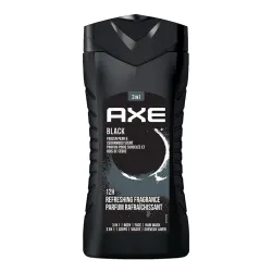 Axe Black 3 In 1 Body, Face & Hair Wash For Men, Long-Lasting Refreshing Frozen Pear & Cedarwood Fragrance