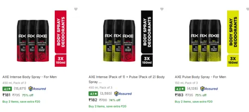 Image of AXE Body Spray Start @ ₹181