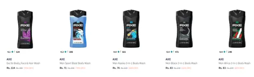 Image of Axe Body Wash And Shower Gel starting @ ₹71