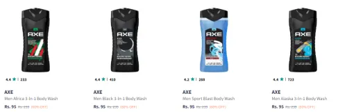 Image of Axe Bodywash starting @ ₹95