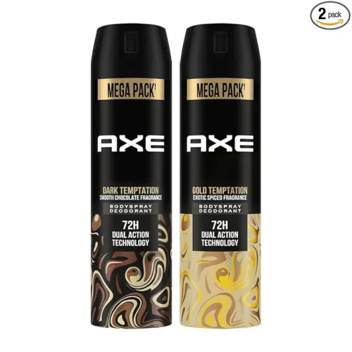 Image of Axe Dark & Gold Temptation Spray for Men – 2 Pack, 215ml