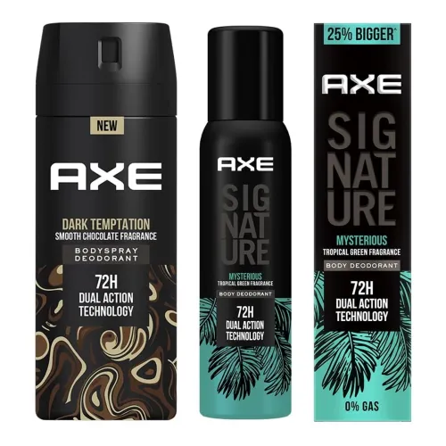 Image of AXE Dark Temptation Deodorant Spray for Men, 150ml & Signature Body Perfume