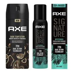AXE Dark Temptation Deodorant Spray for Men, 150ml & Signature Body Perfume