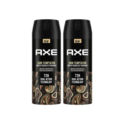 Image of Axe Dark Temptation Long Lasting Deodorant Bodyspray For Men, 150ml (Pack of 2)