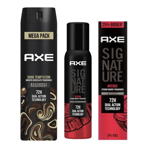 Image of AXE Dark Temptation Long Lasting Deodorant Bodyspray For Men 215 ml & Axe