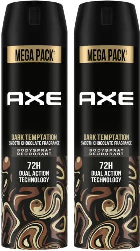 Image of AXE Dark Temptation Long Lasting For Men (Pack of 2) Body Spray 