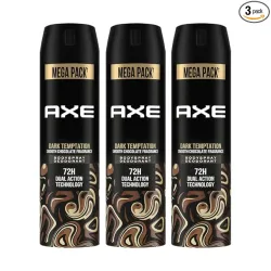 Axe Dark Temptation Mens Deodorant (215ml, Pack of 3)