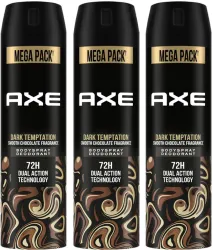 AXE Dark_Temptation Deodorant Spray - For Men  (645 ml, Pack of 3)