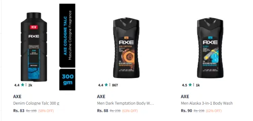 Image of Axe Denim Bodywash Minimum 60% Discount