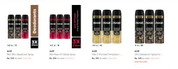 Axe Deodorant at 70% Discount 