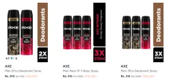 Axe Deodorant @ Flat 70% Discount