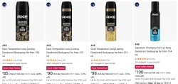 Axe Deodorant For Men up to 77% Discount