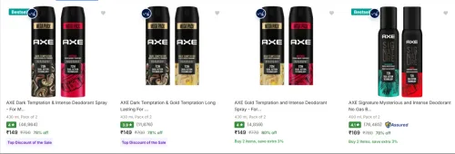 Image of AXE Deodorant Spray at minimum 70% Discount