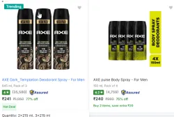 Axe Deodorant Spray up to 77% off