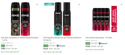 Axe Deodorant Spray upto 75% Discount