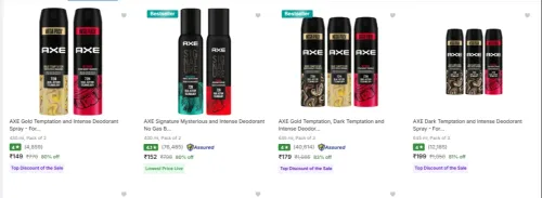 Image of AXE Deodorant Spray upto 83% Discount