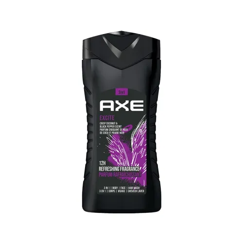 Image of Axe Excite 3 In 1 Body, Face & Hair Wash, 250ml