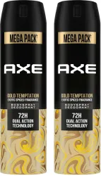 AXE Gold-Temptation Body Spray - For Men (215 ml pack of 2)