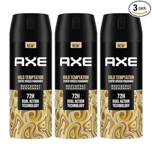 Image of Axe Gold Temptation Deodorant 150 ml,( Pack of 3)