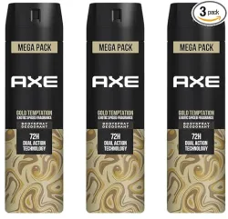 Axe Gold Temptation Deodorant Bodyspray Pack-3