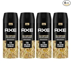 Axe Gold Temptation Deodorant Bodyspray Pack of 4
