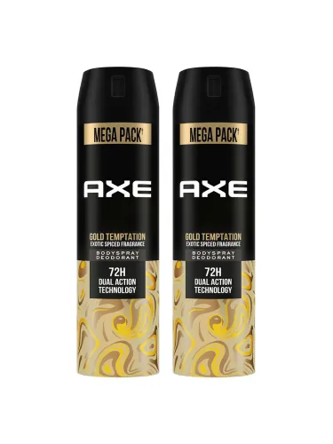 Image of AXE Gold Temptation Deodorant Body Spray (215ml * pack of 2)
