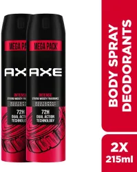 AXE Intense Body Spray - For Men (860 ml, Pack of 4)