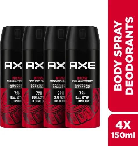 Image of AXE Intense Body Spray - For Men  (150 ml, Pack of 4)