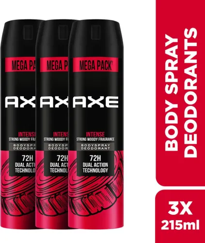 Image of AXE Intense Body Spray - For Men  (215 ml, Pack of 3)