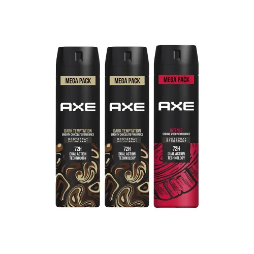 Image of Axe Intense Long Lasting Deodorant Bodyspray For Men 215 ml & Axe Dark Temptation Long Lasting Deodorant Bodyspray For M