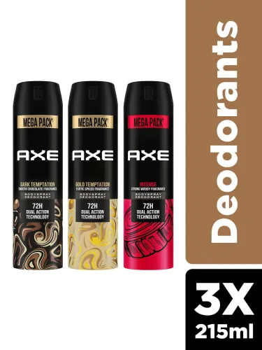 Image of AXE Men Deodorant Spray 215ml Pack of 3