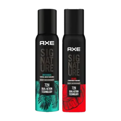 AXE Signature Mysterious and Intense Deodorant No Gas Body Perfume Body Spray - For Men (400 ml, Pack of 2)