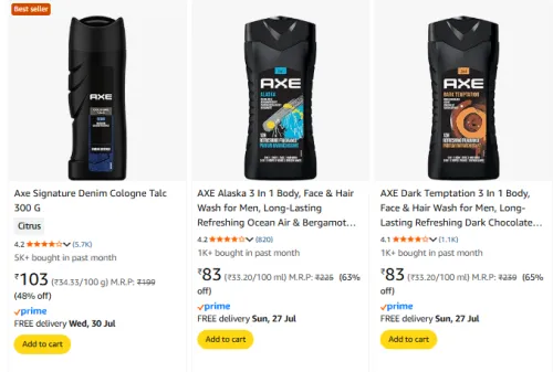 Image of Axe Perfume up to 67% Discount
