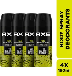 AXE pulse Body Spray - For Men  (150 ml, Pack of 4)