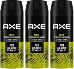 AXE Pulse Body Spray - For Men (150 ml, Pack of 3)