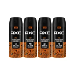 Axe Recharge Long Lasting Bodyspray For Men 150ml (Pack of 4)