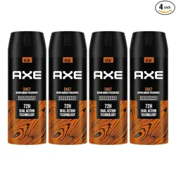 Axe Recharge Long Lasting Deodorant Bodyspray For Men 150 ml, Pack of 4