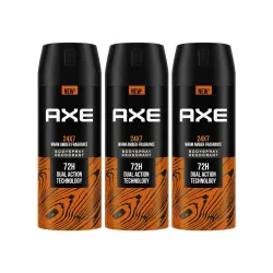 Axe Recharge Long Lasting Deodorant Bodyspray For Men 150 ml, Pack of 3