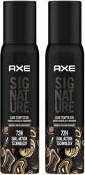 AXE SIGNATURE Dark Deodorant Spray  -  For Men (400 ml, Pack of 2)
