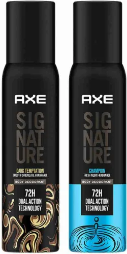 Image of AXE Signature Dark Temptation and Champion Deodorant Spray 200 ml Pack of 2