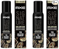 Axe Signature Dark Temptation No Gas Deodorant 154ml (Pack of 2)