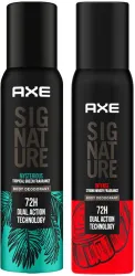 AXE Signature Mysterious/Intense Deodorant Body Spray 400ml Pack of 2