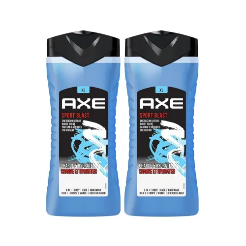 Image of AXE Sport Blast 3-in-1 Body Hair Wash Invigorating Freshness Combo of 2