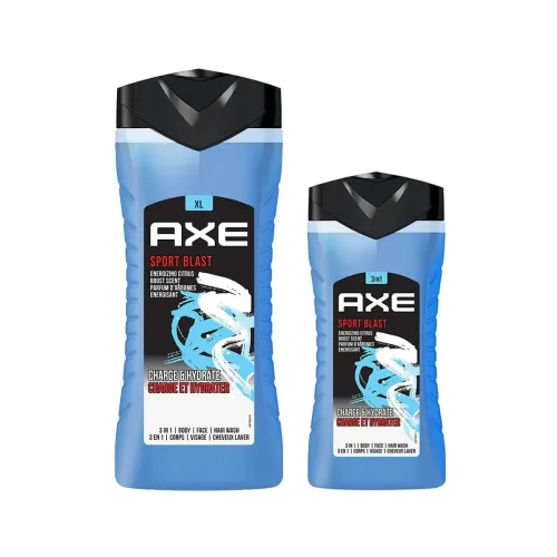 Image of AXE Sport Blast 3-in-1 Body, Face & Hair Wash Invigorating Freshness | Cleanses & Energizes | Combo of 2 | 250ml +400ml