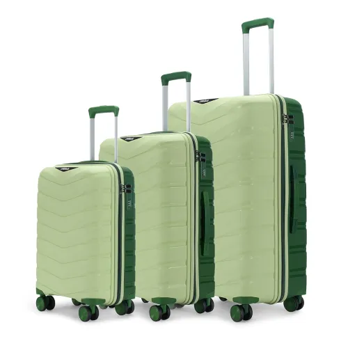 Image of Axis Set of 3 Trolley Bags Polypropylene Hard Suitcase