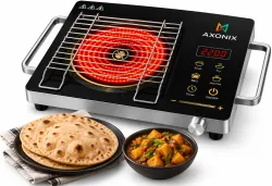 AXONIX 2200 W Infrared Cooktop Touch Panel (Black, Annapurna)