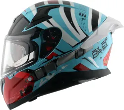 Axor Apex Hex-2 Motorbike Helmet (Hex Blue Red)